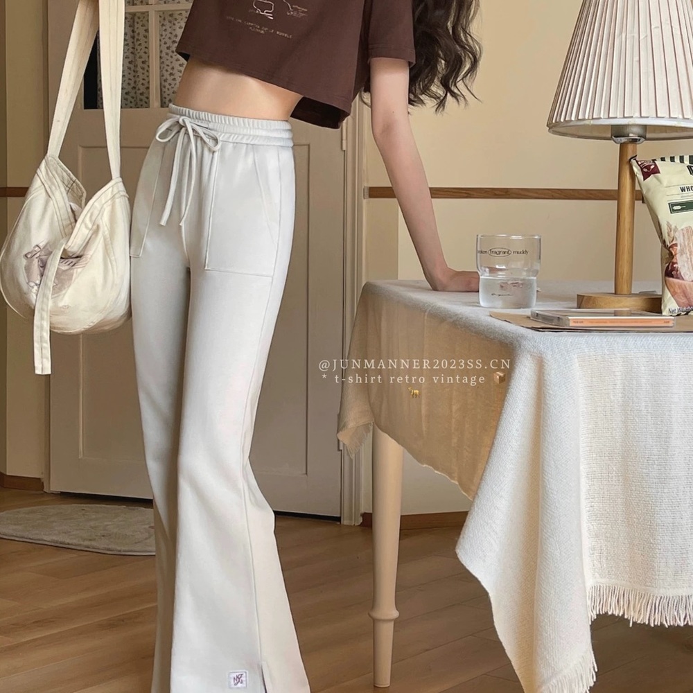 Comfortable Light Mint Wide-Leg Pants